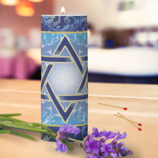 Yahrzeit Memorial Candles Star of David