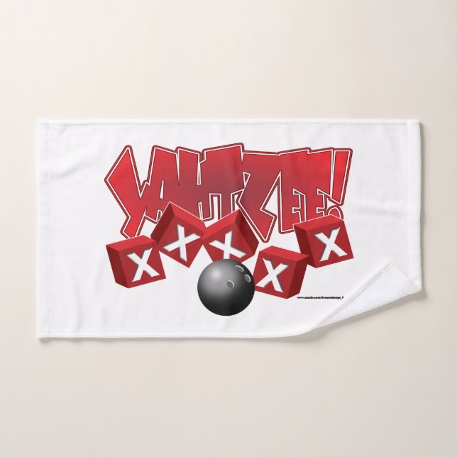 YAHTZEE!  bowling towel (Hand Towel)