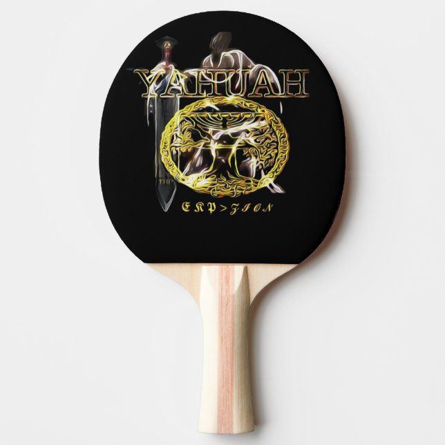 Yahuah-Name Above All Names 03 Royal Ping Pong Paddle (Front)