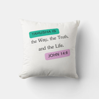 Yahusha is the Way Graphic Design Throw Pillow