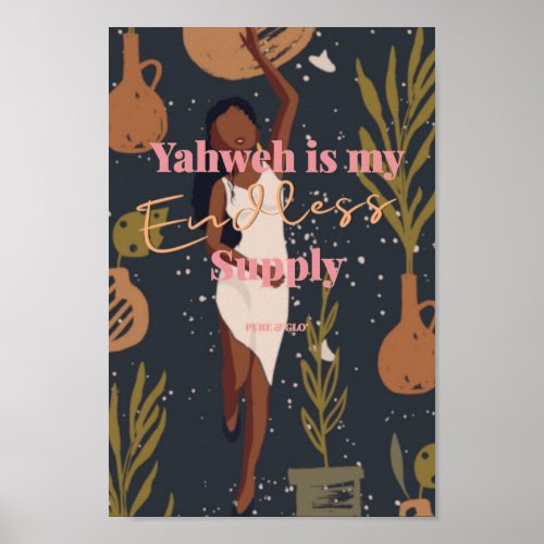 Yahweh Affirmation Poster