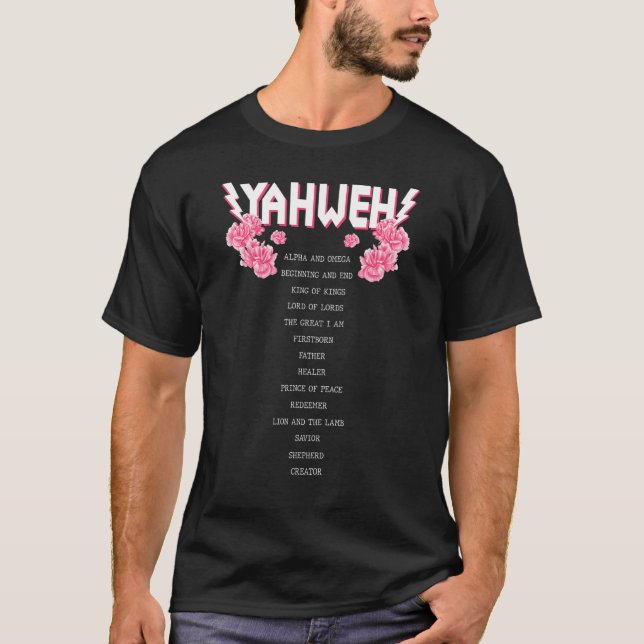 Yahweh Christian Religious YHWH Apparel Men and Wo T-Shirt (Front)