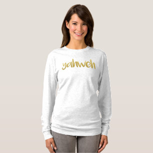 YAHWEH Gold Lettering Hebrew Name Of God  T-Shirt