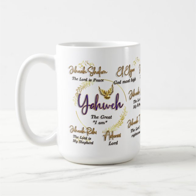 Yahweh Mug 15 oz. (Left)