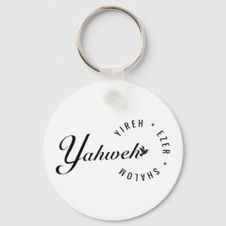 Yahweh Yireh Shalom Ezer Names of God Christian Do Keychain