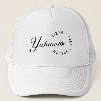 Yahweh Yireh Shalom Ezer Names of God Christian Do Trucker Hat