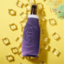 Yaie abstract art purple spiritual color can cool bottle cooler