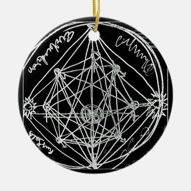 yaie alchemical transmutation art ceramic ornament (Front)