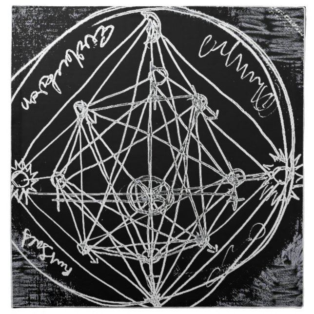 yaie alchemical transmutation art napkin (Front)