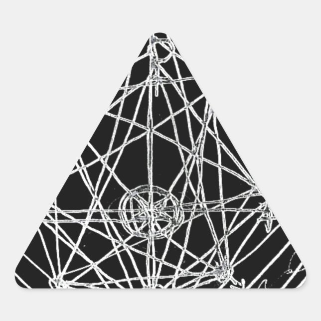 yaie alchemical transmutation art triangle sticker (Front)