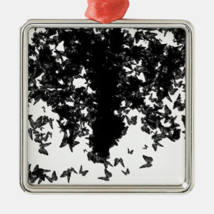 yaie black swallowtail butterfly metal ornament