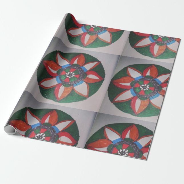 yaie colorful mandala wrapping paper (Unrolled)