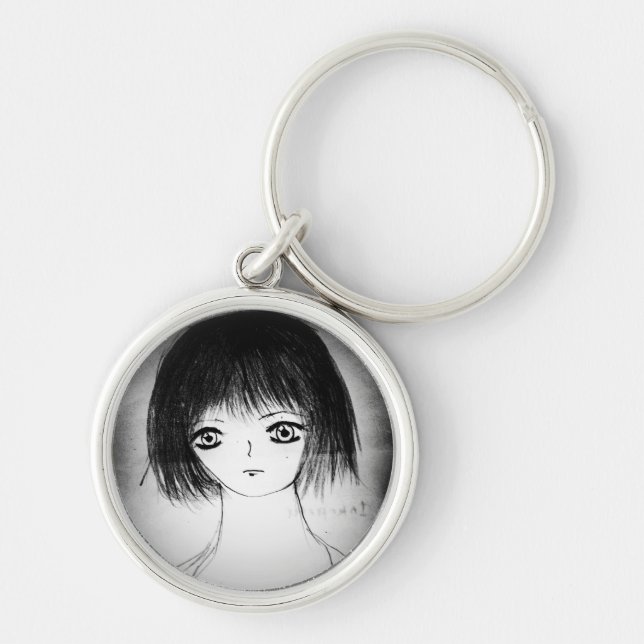 yaie cute anime manga girl keychain (Front)