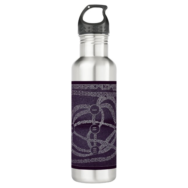 yaie Nine moon curses in the dark world Stainless Steel Water Bottle (Front)