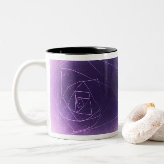 Yaie purple spiritual color Two-Tone coffee mug