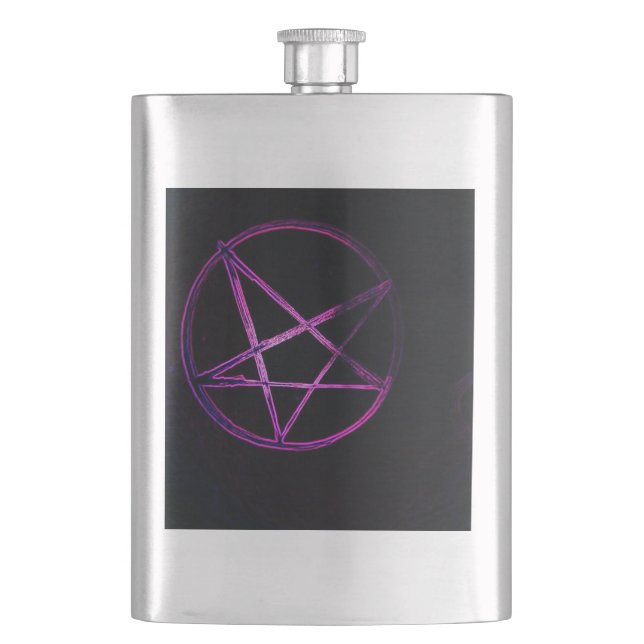 yaie purple pentagram flask (Front)