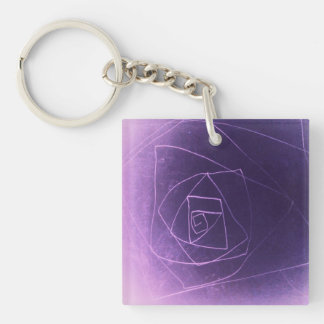 Yaie purple spiritual color keychain