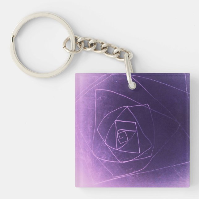 Yaie purple spiritual color keychain (Front)