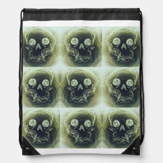 yaie skull 666 drawstring bag