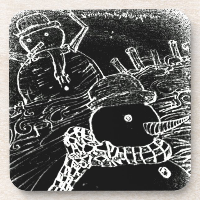 yaie  snow  guardian drink coaster (Front)