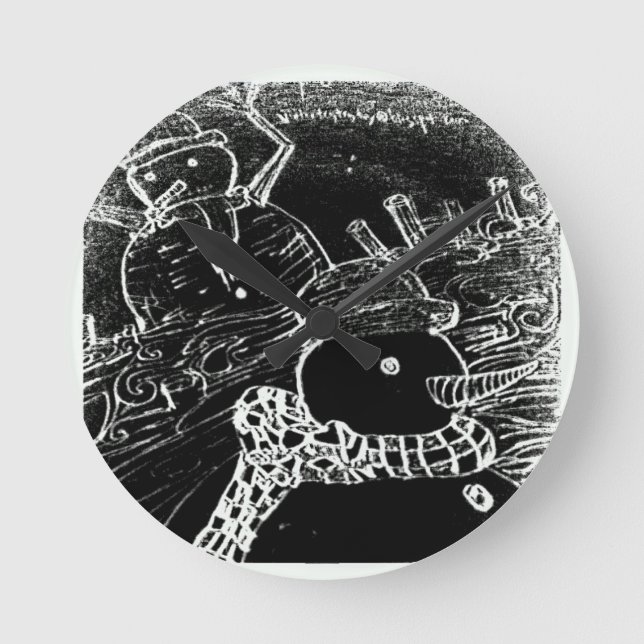 yaie  snow  guardian round clock (Front)