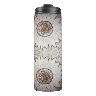 sunflower at home thermal tumbler