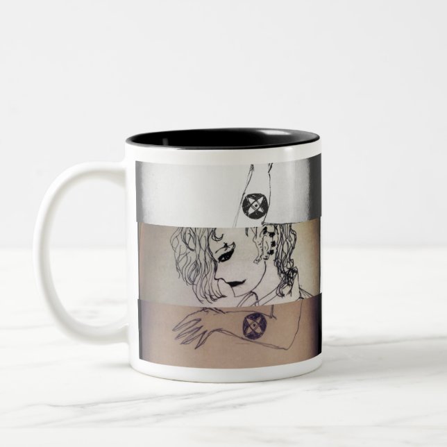 yaie symbol to change this world manga anime Two-Tone coffee mug (Left)