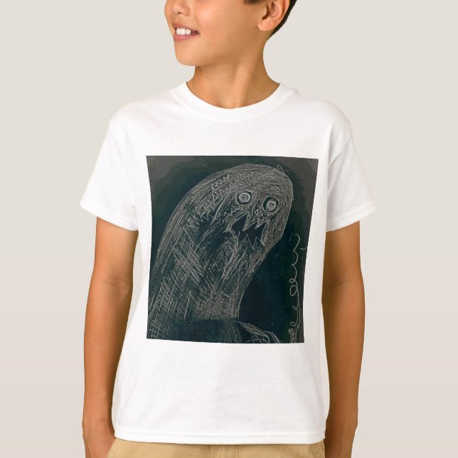 yaie worm drawing and your soul grow dark T-Shirt (Front)