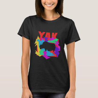 Yak Animal Mosaik Puzzle T-Shirt