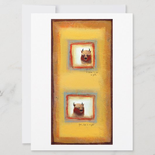 Yak friends couple fun cute odd relationship art (Front)