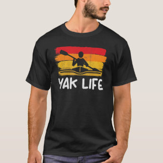 Yak Lifestyle Canoeing Kayaking Water Sport T-Shirt