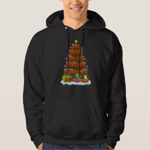 Yak  Xmas Holiday  Yak Christmas Tree Hoodie
