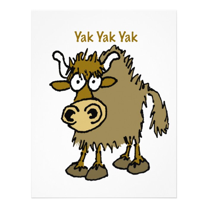 YAK YAK YAK Talking IS Life Custom Letterhead