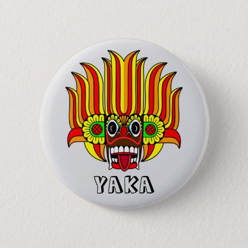 Yaka Sri Lanka devil design  Button