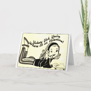 Yakety Yak Vintage Valentine's Card
