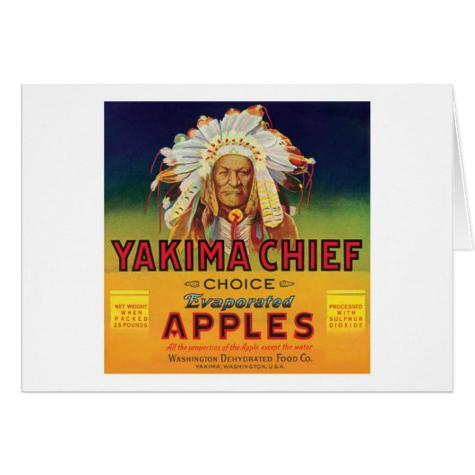 Yakima Chief Apples Vintage Label (Front Horizontal)