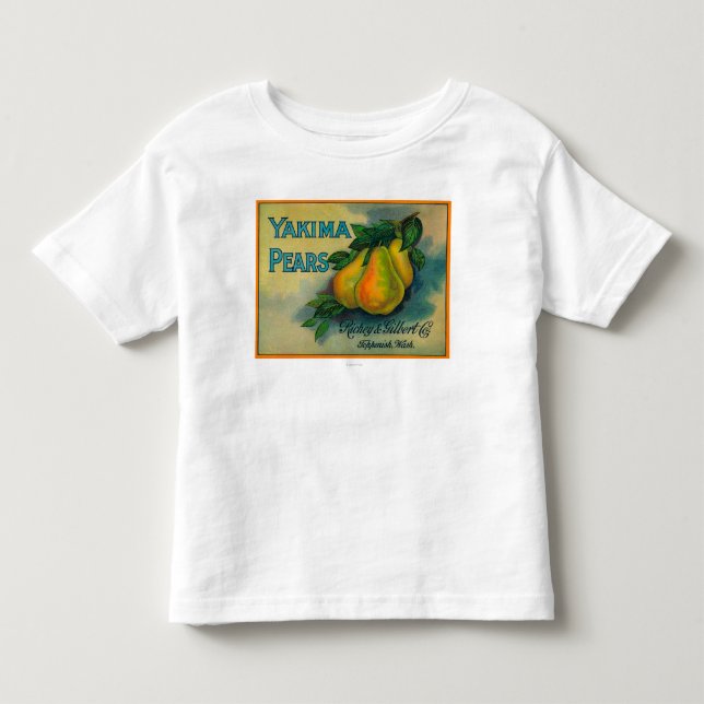Yakima Pears Crate LabelToppenish, WA Toddler T-shirt (Front)