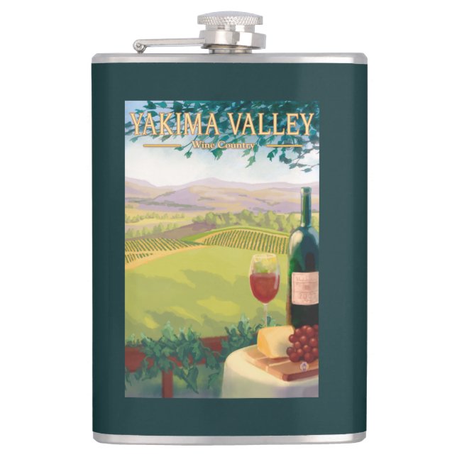 Yakima Valley, WashingtonWine Country Flask (Front)