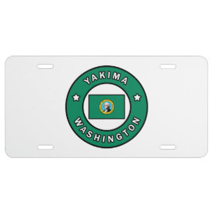 Yakima Washington License Plate