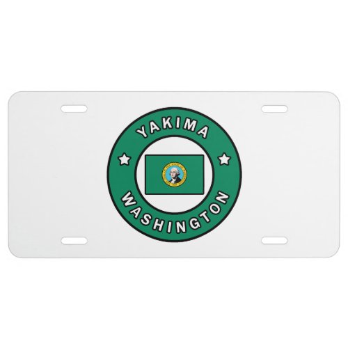 Yakima Washington License Plate