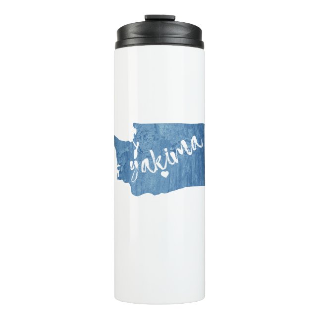 Yakima Washington Wood Grain Thermal Tumbler (Front)