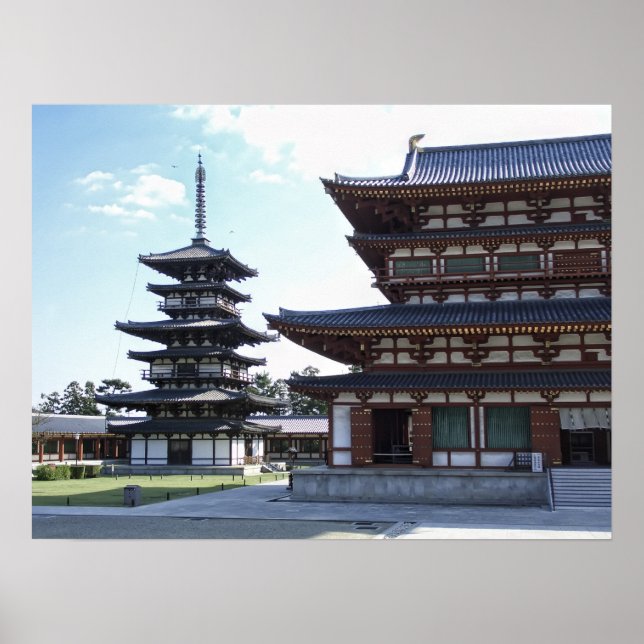 Yakushi-ji Temple 2 - Nara Japan Poster (Front)
