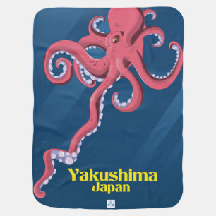 Yakushima Japan Travel poster Baby Blanket