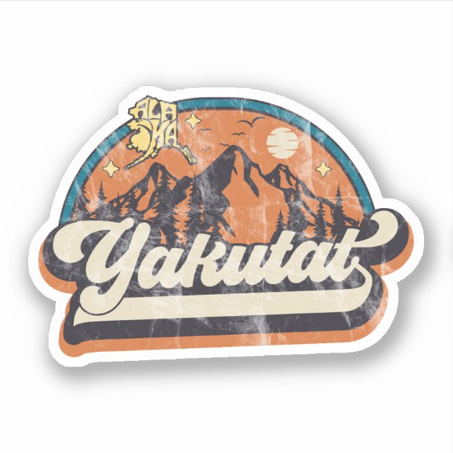 Yakutat, Alaska Sticker (Front)