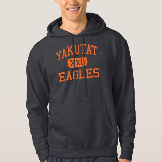 Yakutat - Eagles - High School - Yakutat Alaska Hoodie (Front)