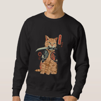 Yakuza Assassin Cat Take A Katana Sweatshirt