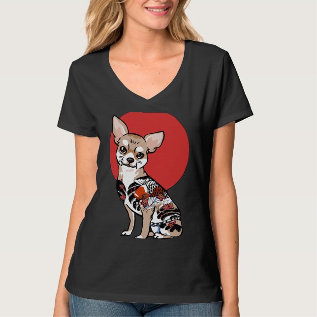 Yakuza Chihuahua T-Shirt (Front)