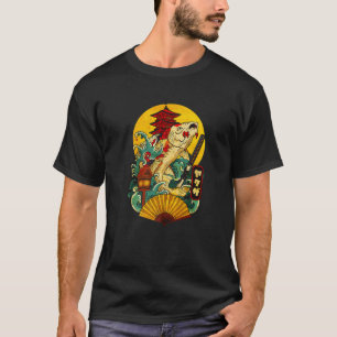 Yakuza Japanese Aesthetic Koi Carp With Katana Swo T-Shirt