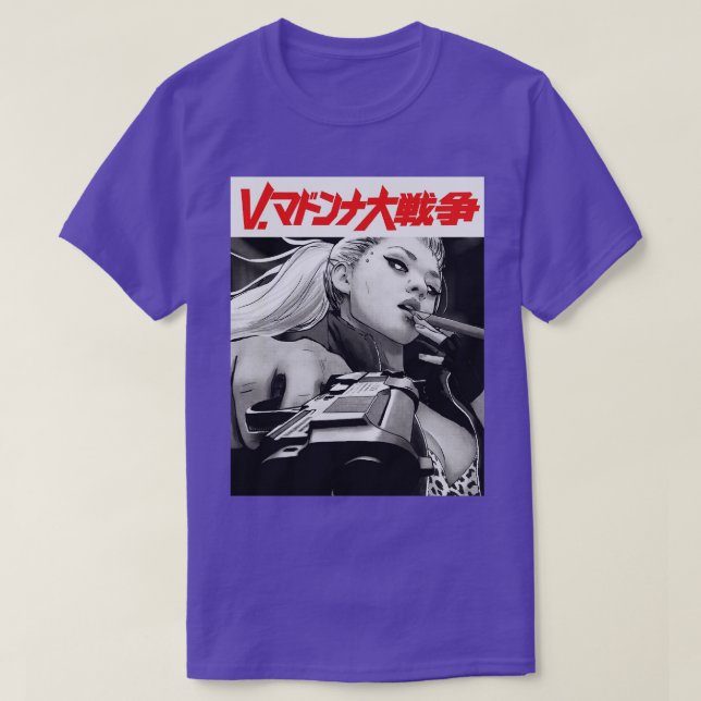 Yakuza Japanese Cyberpunk Girl  Urban Style T-Shirt (Design Front)