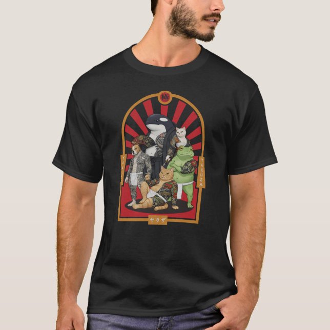 Yakuzanimals  Japanese Animal Gang T-Shirt (Front)